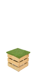Grass Top Pallet Stool