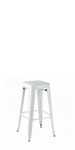 Ivy Tolix White Stool