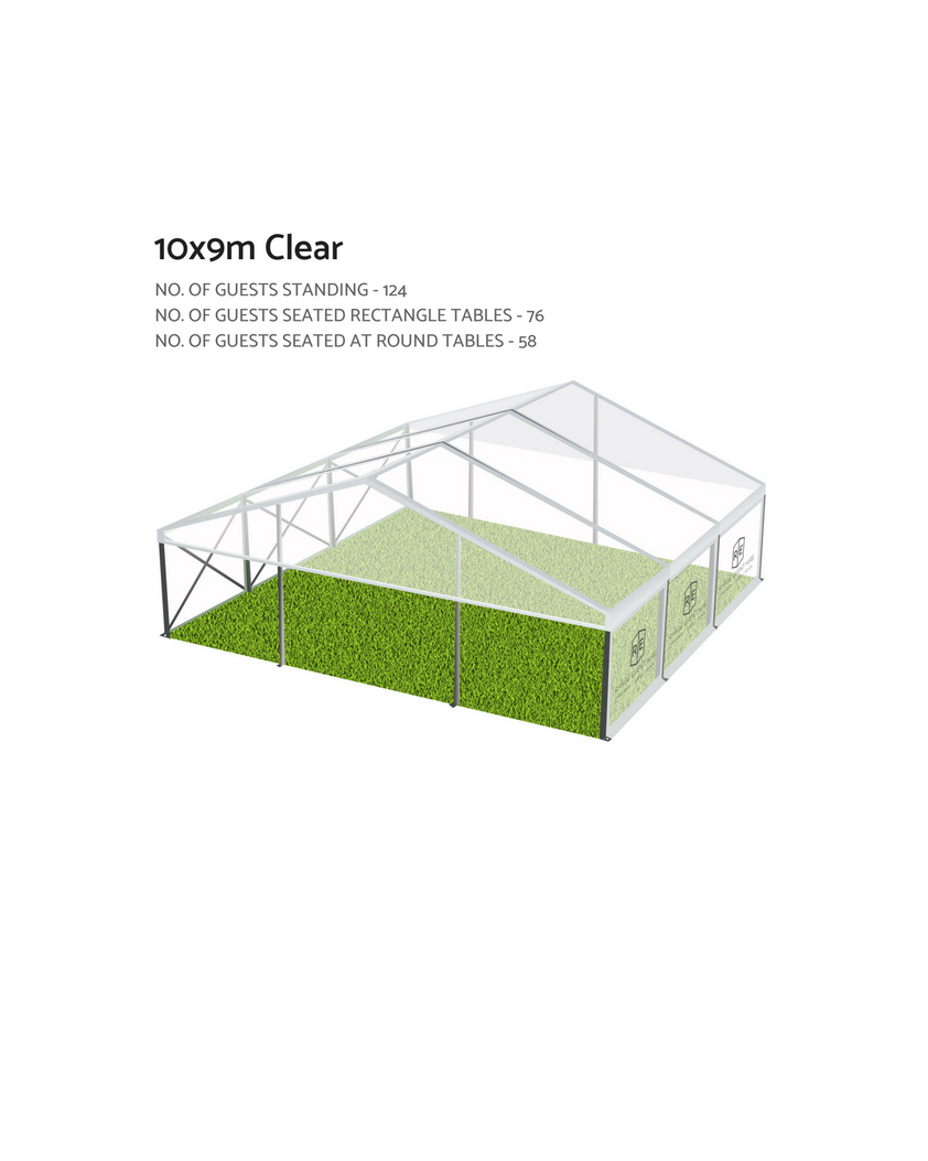 Marquee 10 metre CLEAR – Range Event Hire